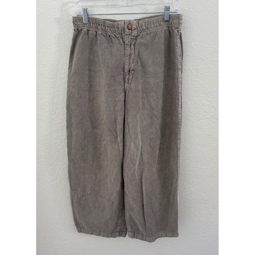 Earth Creations Womens Organic Hemp Cotton Crop Pants Size Medium Boho Hippie
